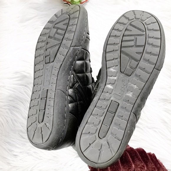 (7) b.o.c. LUXE black quilted lace up hightop trainers with side zip closure - Picture 12 of 13